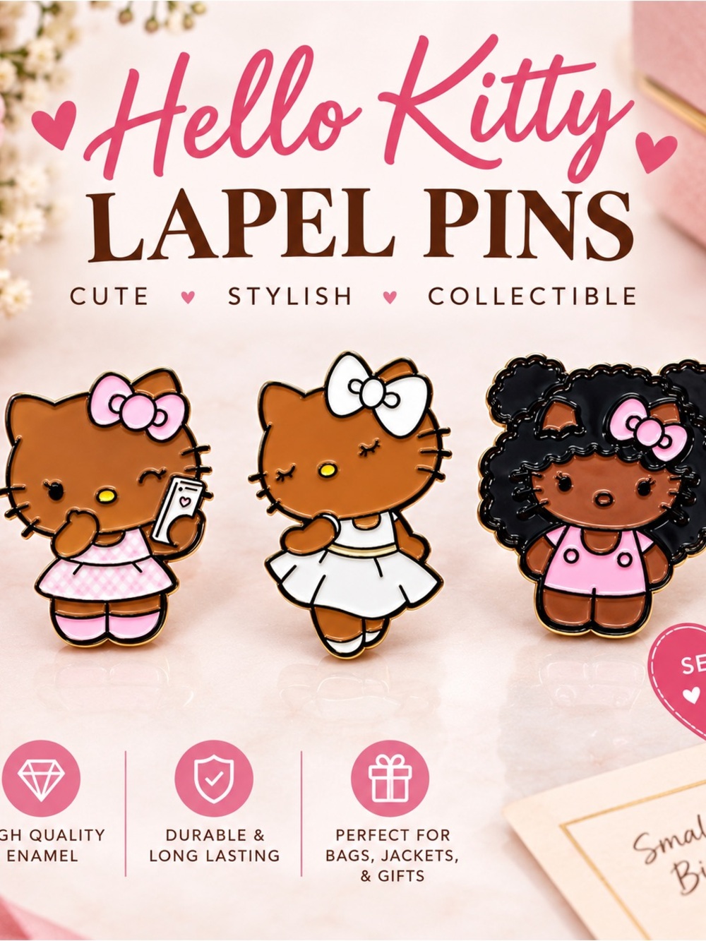 Hello Kitty Enamel Lapel Pins